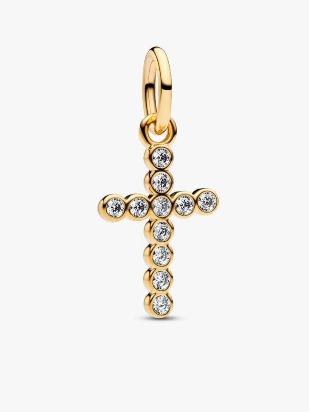 Cross Dangle CharmPandora 14K Gold Plated Cross Dangle Charm